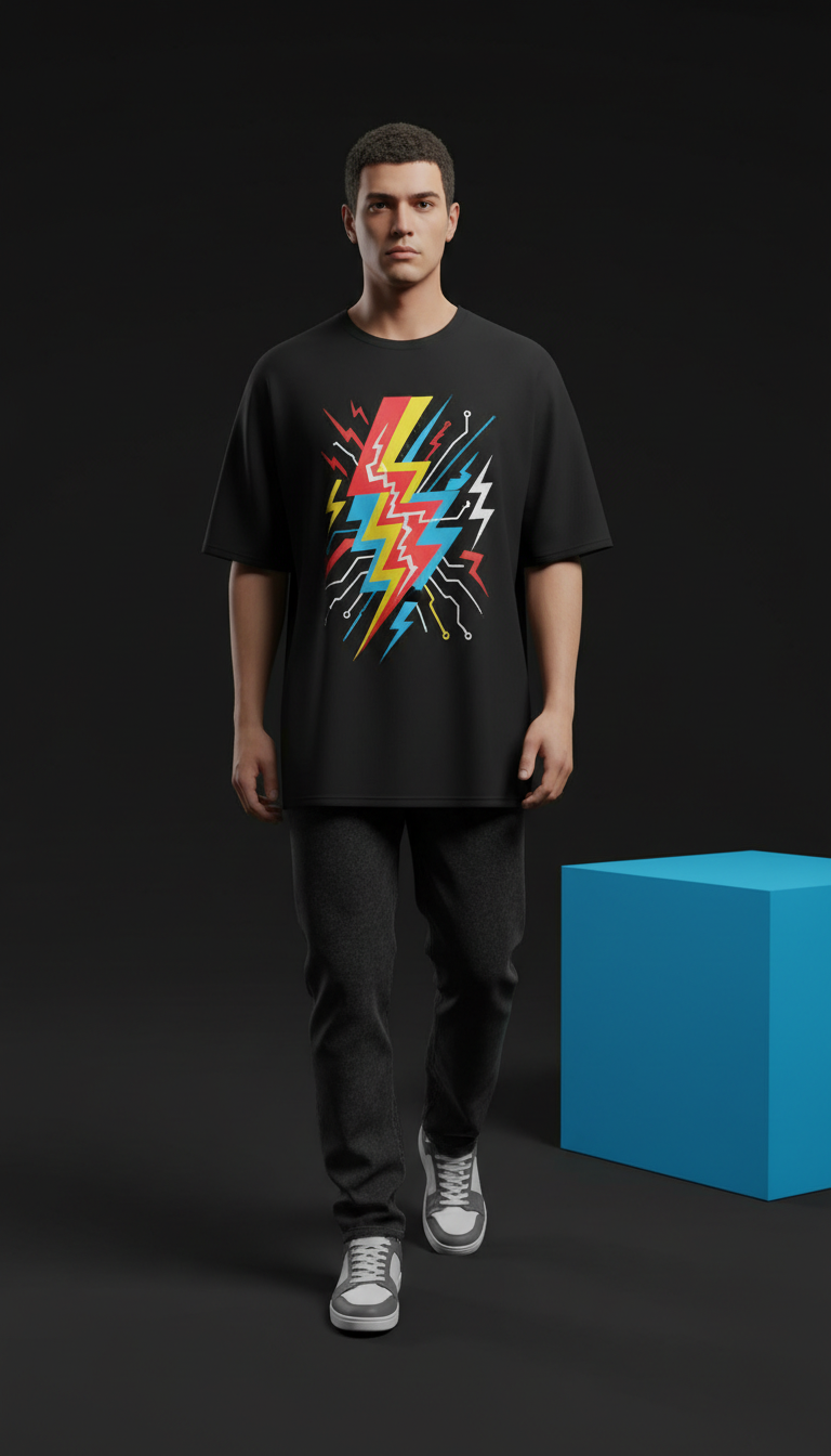 Oversized Cotton Graphic Tee